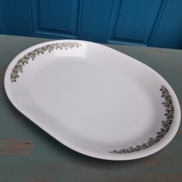 Tray Crazy Daisy Corelle Vintage Large Serving Tray Platter Dishes Ceramic - Picture 4 of 9